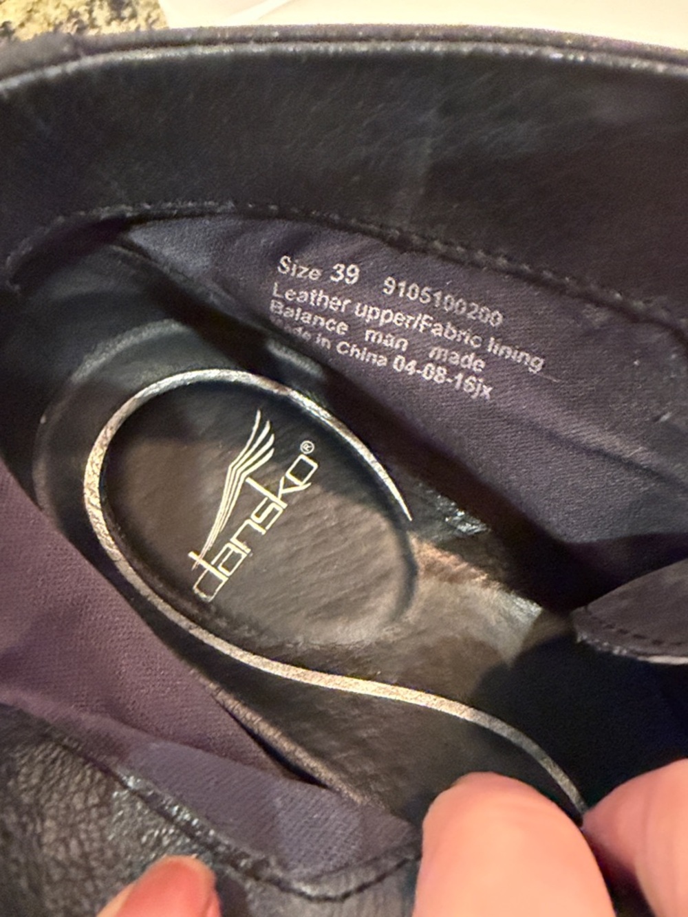 Dansko Black Lace-Up Suede Ankle Booties - Picture 4 of 4